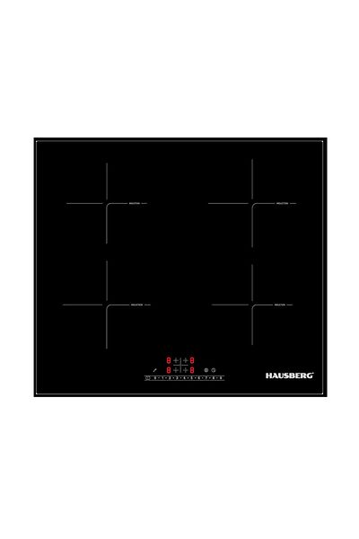 Hausberg Plita incorporabila Hausberg HB1535, Electrica, Inductie, 4 zone degatit, PowerBoost, 60 cm, Negru