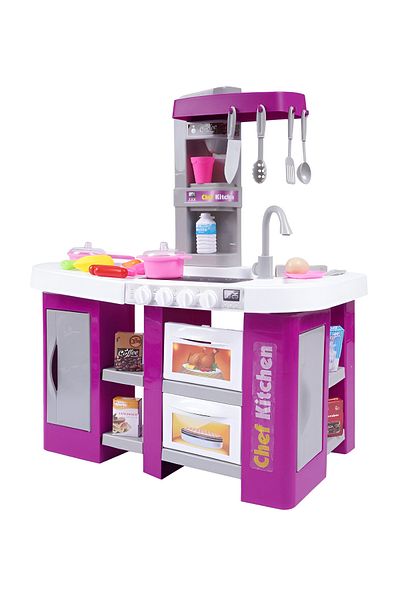 rexa Talented Chef Kitchen Playset – Role Play Sink with Running Water, Stove with Light & Sound
