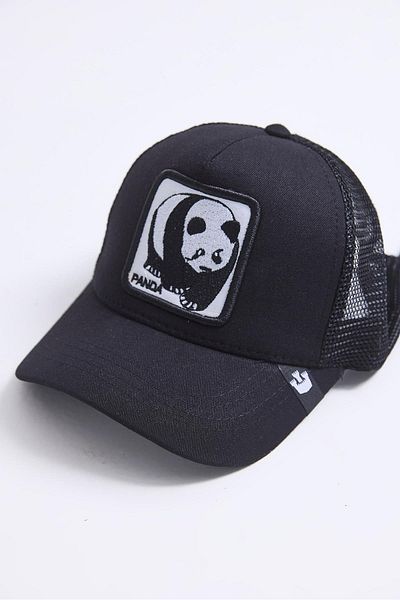 Raneel Kazançlı Alışveriş Animal Embroidered Plain Adjustable Hat Black