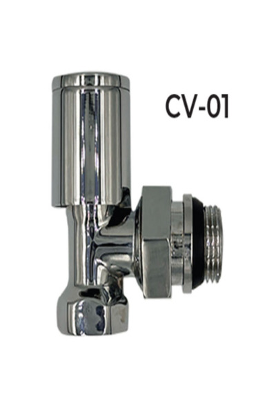 florad YENİ ENERJİ 1/2 Kaplama Köşe Havlupan Vanası Köşe Radyatör Vanası 1 Adet