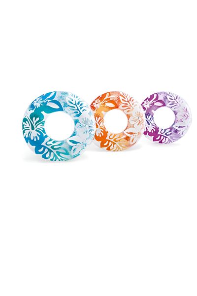 Intex Clear Tropical Color Inflatable Pool Swim Tubes (36 in in diameter)