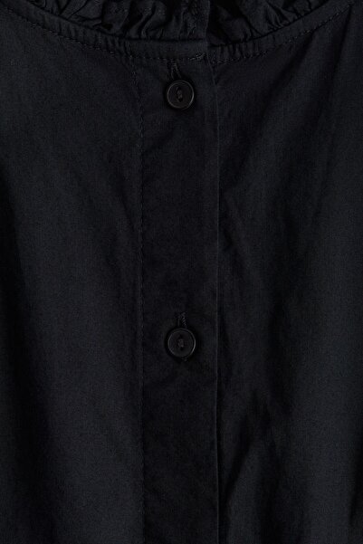 H&M Dantel Ara Şeritli ve Pamuklu Bluz