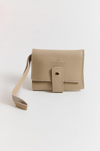 Raneel Kazançlı Alışveriş Multi-Eye Mini Wallet Mink with Snap Closure
