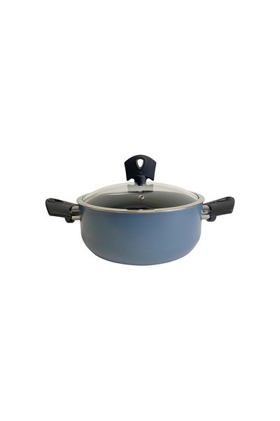 San Ignacio Caserola cu capac si invelis antiaderent NOIA 20 cm albastru