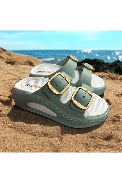 Cozi company Women's Wedge Heel Soft Sole Beach Sea Daily Comfortable Slippers