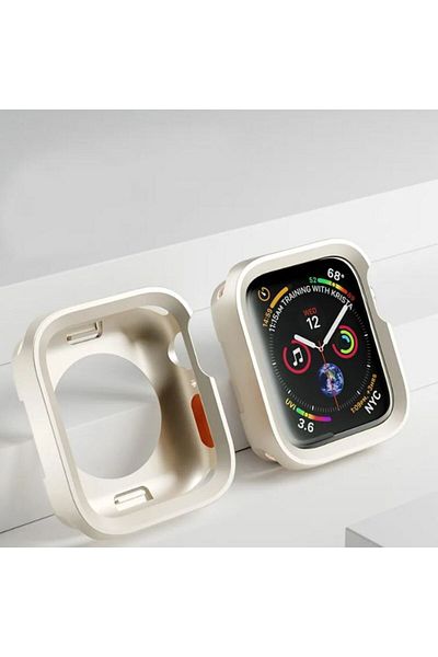REDz Accessories Soft Bumper Case, Silicone, White - Apple Watch 46mm Series 10