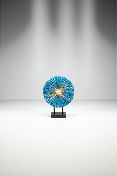 MOBETTO Altın Detaylı Dekoratif Obje Masa Üstü Aksesuar Salon Ev Ofis Dekoras...