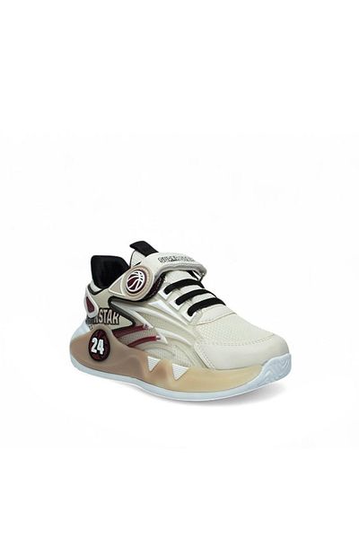 Tuğba Ortopedi 024 Pantofi ortopedic unisex pentru copii bej/roșu claret