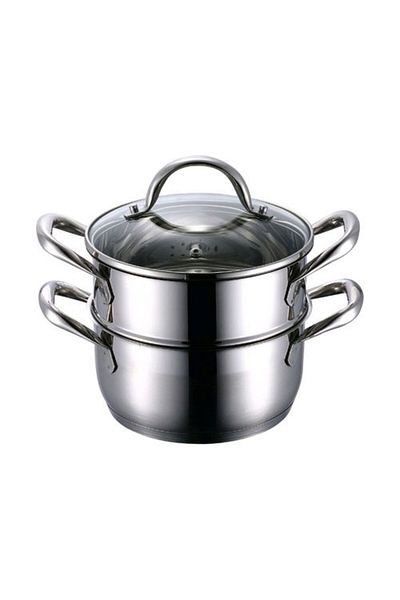Bergner Stainless steel steamer with lid 18 cm Gourmet