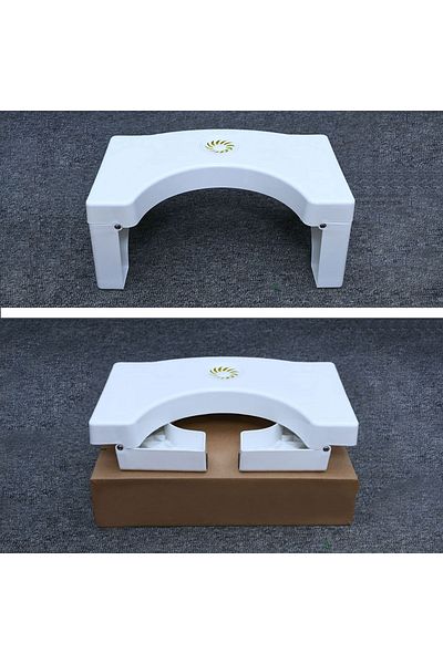 Linovit Capac de toaletă pliabil Linomag®, ajutor pentru poziția ghemuit, înălțime 17,5 cm, ajută la constipație, alb