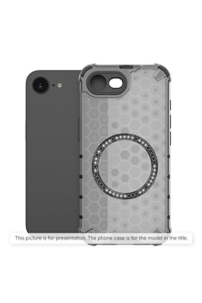 SKYDDAR INNOVATION Θήκη για iPhone 15, HoneyComb Shield MagSafe, μαύρη, σετ α...