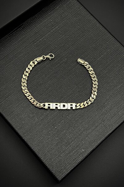 FRNCH 925 Ayar Gümüş İtalyan Model Gümüş Renk İsimli Erkek Bileklik FRJ12245-...