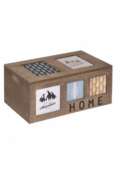 Atmosphera Créateur D'intérieur The home decorative box, MDF, 28 x 18 x H 12.5 cm