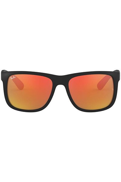 Ray-Ban Ray-Ban Justin RB4165 622/6Q – Sunglasses, Matte Black, Red Mirror Lenses, Size 54