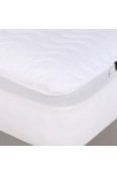 Beverly Hills Polo Club Waterproof quilted cover, 100% cotton, 180 x 200 cm BHPC, white