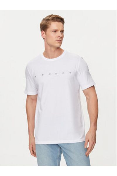 4F Tricou bărbătesc 4FWSS24TTSHM1283 Alb