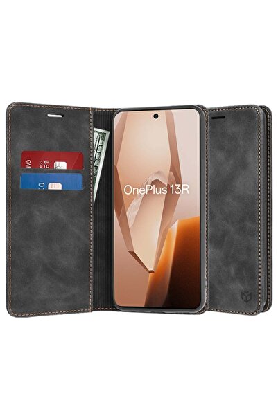 SKYDDAR INNOVATION Husă pentru OnePlus 13R, portofel moale, tip carte, fabric...