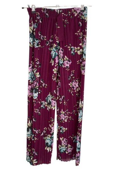 BİLGENS BUTİK Καλοκαιρινό παντελόνι με φλοράλ σχέδια