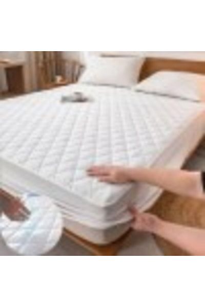 Whitney Waterproof quilted cover with elastic, 100x200cm Whitney, white
