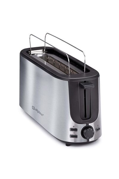 Alpina Bread toaster for 2 loaves, long stainless steel 1000W