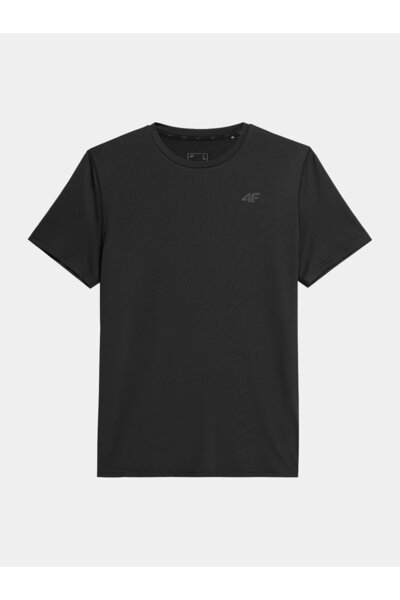 4F Tricou bărbătesc 4FWSS24TFTSM598 Negru