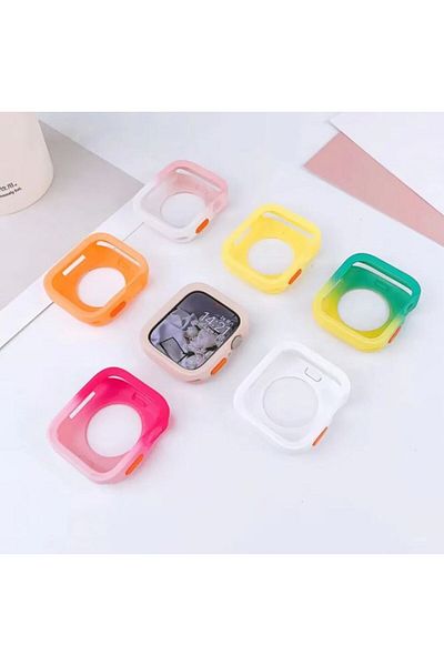 REDz Accessories Soft Bumper Case, Silicone, Yellow and Green - Apple Watch 46mm Series 10