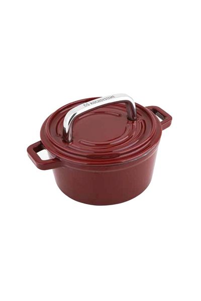 Carl Schmidt Sohn ALPEN cast iron tray with lid 14 cm red