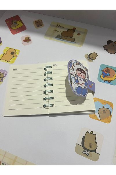 demirosa 1 Pcs Astronaut Mini Notebook