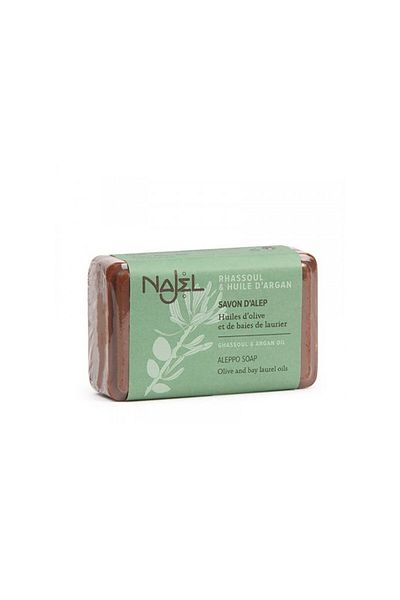 NAJEL Aleppo Najel soap with argan oil and rhassoul clay, Najel, 100g