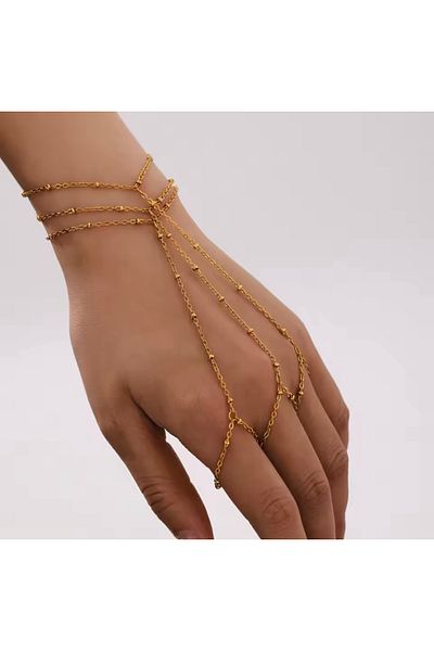 derokas Real Steel 3-Piece Shahmeran Bracelet, Does Not Darken, Can Be Used in Pools and Sea, Stylish and Elegant