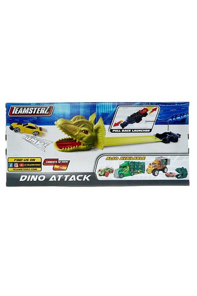 Teamsterz Car track set, Speed ​​​​​​​​City Dino Attack, 2 metal cars, Teamsterz