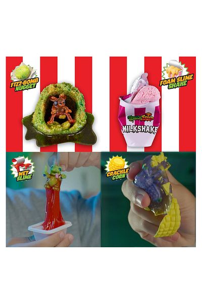 Terror Fried Terrorfried 3 Mini Menus and 2 Mystery Figures 8091