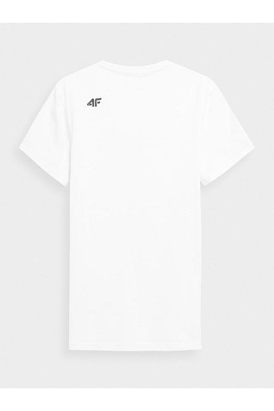 4F Tricou bărbătesc 4FSS23TTSHM539 Alb