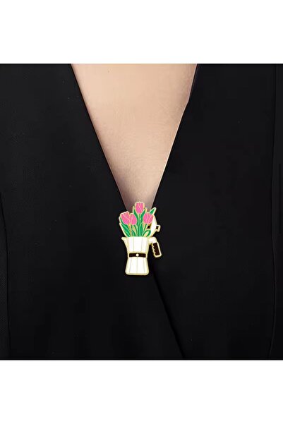 OZN AKSESUAR kadın broş, iğneli broş, çiçekli broş, yaka broşu, çeket yaka iğ...