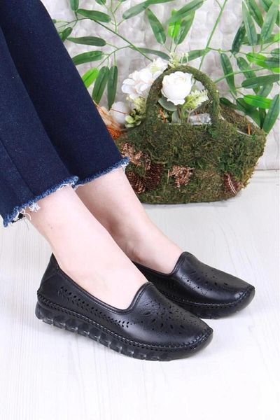 PİSAGOR Pythagoras Ps-32970 Orthopedic Women's Daily Genuine Leather Shoes