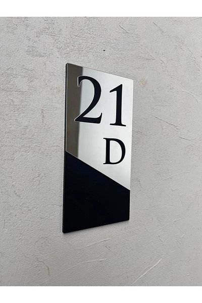 Mars Decorative Theme Circle, Door, Hotel, Room, Shop Number - 10 X 20 cm