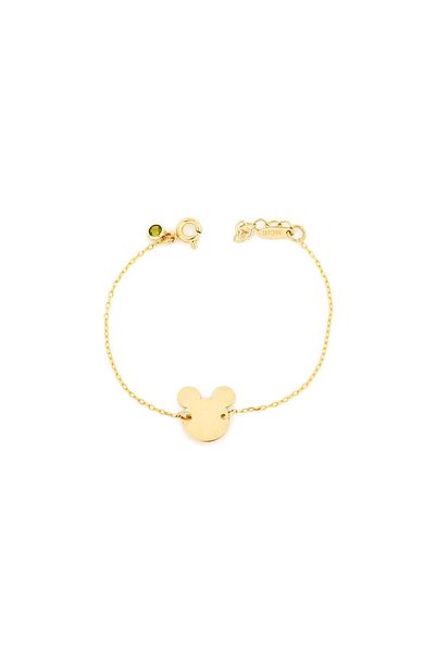 MOHI Fine Jewellery Mickey pattern bracelet in 14k yellow gold