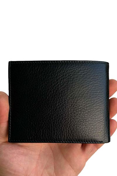S.S SÜZER DERİ Black Genuine Leather Horizontal Model Classic Men's Wallet