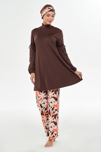 MARESİVA Maresiva Honey Long Sleeve Hijab Swimsuit