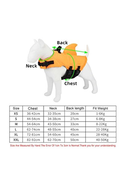 Pro Chem Köpek İçin Sırt Yüzgeçli Can Yeleği