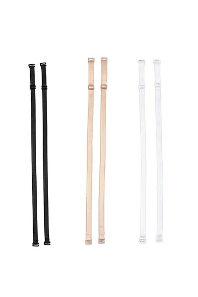 QULAT 3 perechi de curele de sutien culori mixte