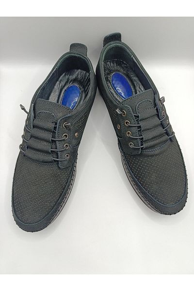 Bukond Genuine Leather Inside and Outside Sole Gel Elastic Laced Men's Summer Comfortable Daily Lightweight Sandal Shoes