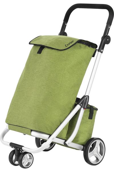 Cruiser Shopping Trolley, 650071, 3 Wheels, 97 X 56 X 46 Cm, 58 L / 14 L, Polyester, 650071, Green