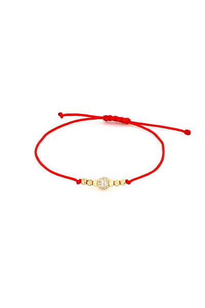 MOHI Fine Jewellery 14k yellow gold ball string bracelet