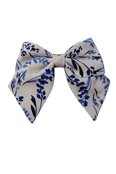 Minvallife مشبك فيونكة معدني أوتوماتيكي مقاس 8 سم باللون الأزرق والأبيض من DA...