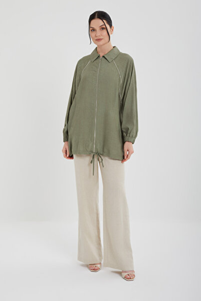 Jupe قبعة مخططة بالأحجار مع تفاصيل مطاطية قابلة للتعديل 9255