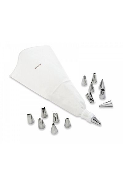 Ghidini Set de decorațiuni profesionale Ghidini GP&ME, poziție 28 cm, 14 boluri din oțel inoxidabil