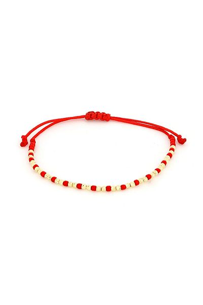 MOHI Fine Jewellery 14k yellow gold ball string bracelet