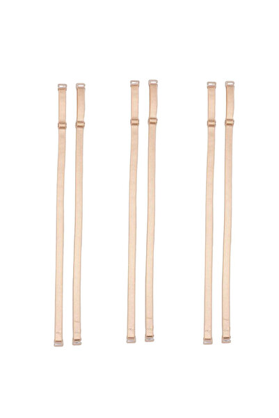 Genel Markalar Yedek Sütyen Askısı Kancalı 3 Çift Takım Ten