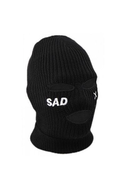 FG KONNİCHİWA SAD Black Heart And Gun Snow Mask